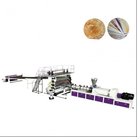 ការតុបតែង PVC / បន្ទាត់រំលោះសន្លឹកថ្មម៉ាប