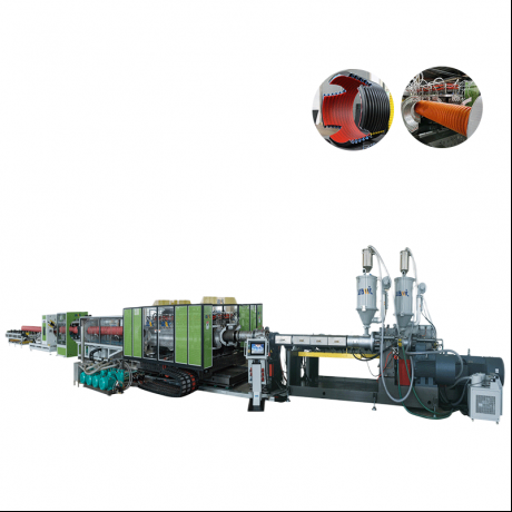 HDPE / PP / PVC ប្រភេទផ្តេកជញ្ជាំងទ្វេបំពង់បង្ហូរបំពង់បង្ហូរបំពង់បង្ហូរទឹក
